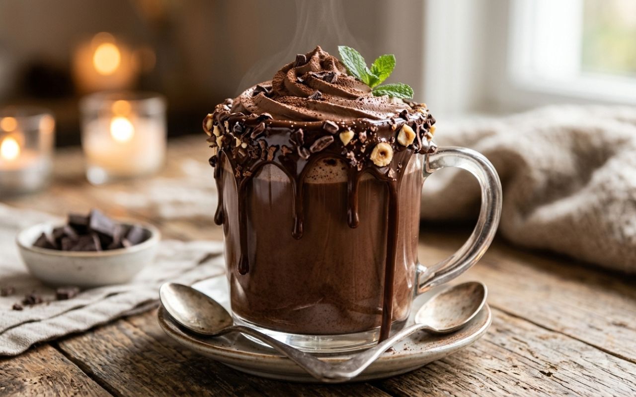 Achocolatado Cremoso com Cacau 100% e Borda Recheada